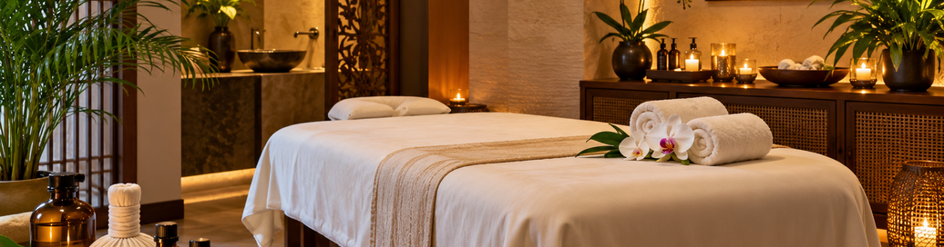 Spa in Sakinaka guide – relaxing treatment room with massage table and fresh towels